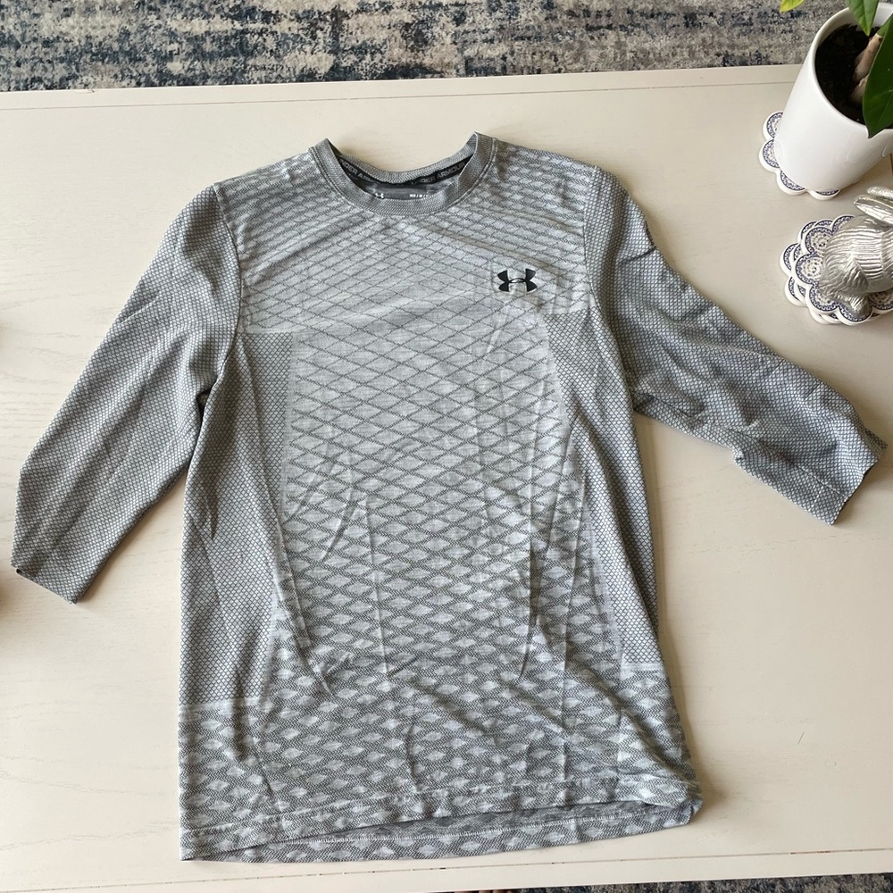 Under Armour 3/4 sleeve shirt grey MEDIUM